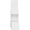 Ekena Millwork Richland Architectural Grade PVC Gable Bracket, 48"W x 16"H x 4"D x 4"F, 8/12 Pitch GBP048X16X0404RIC00 - alternate 5